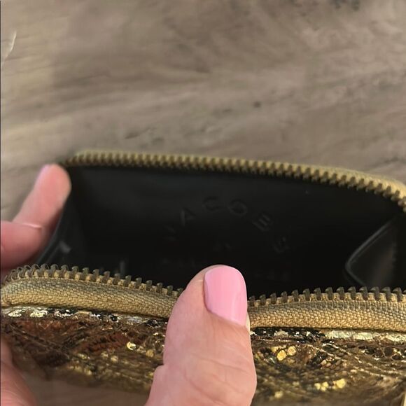 Marc Jacobs Gold Python Mini Wallet - Picture 2 of 2